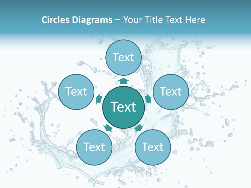 Clean Wet Ripple PowerPoint Template