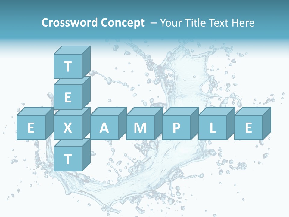 Clean Wet Ripple PowerPoint Template