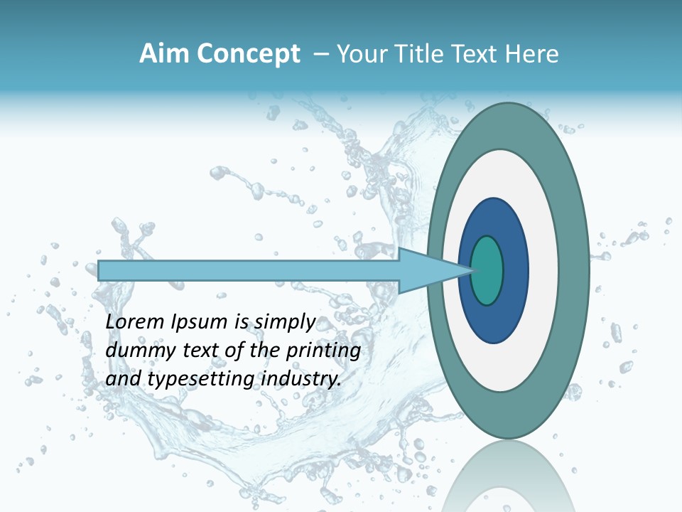 Clean Wet Ripple PowerPoint Template