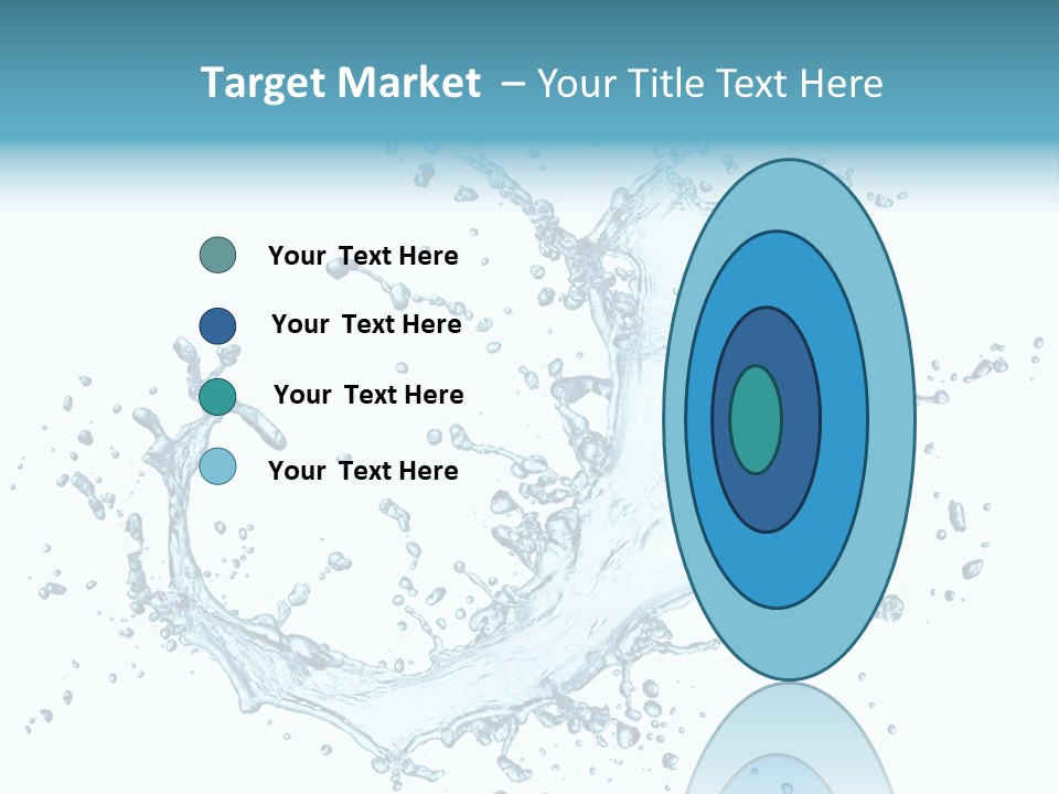 Clean Wet Ripple PowerPoint Template