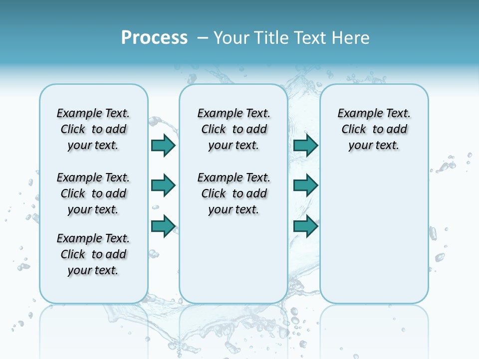 Clean Wet Ripple PowerPoint Template
