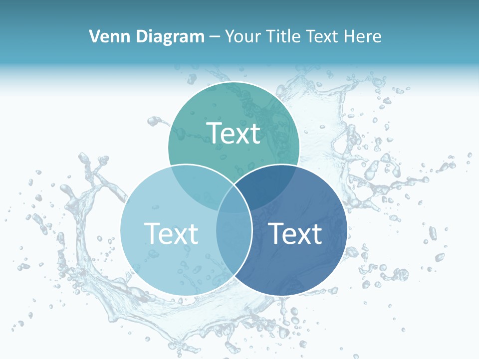 Clean Wet Ripple PowerPoint Template