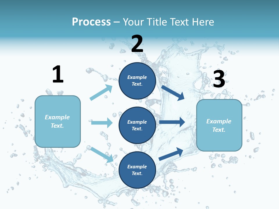 Clean Wet Ripple PowerPoint Template