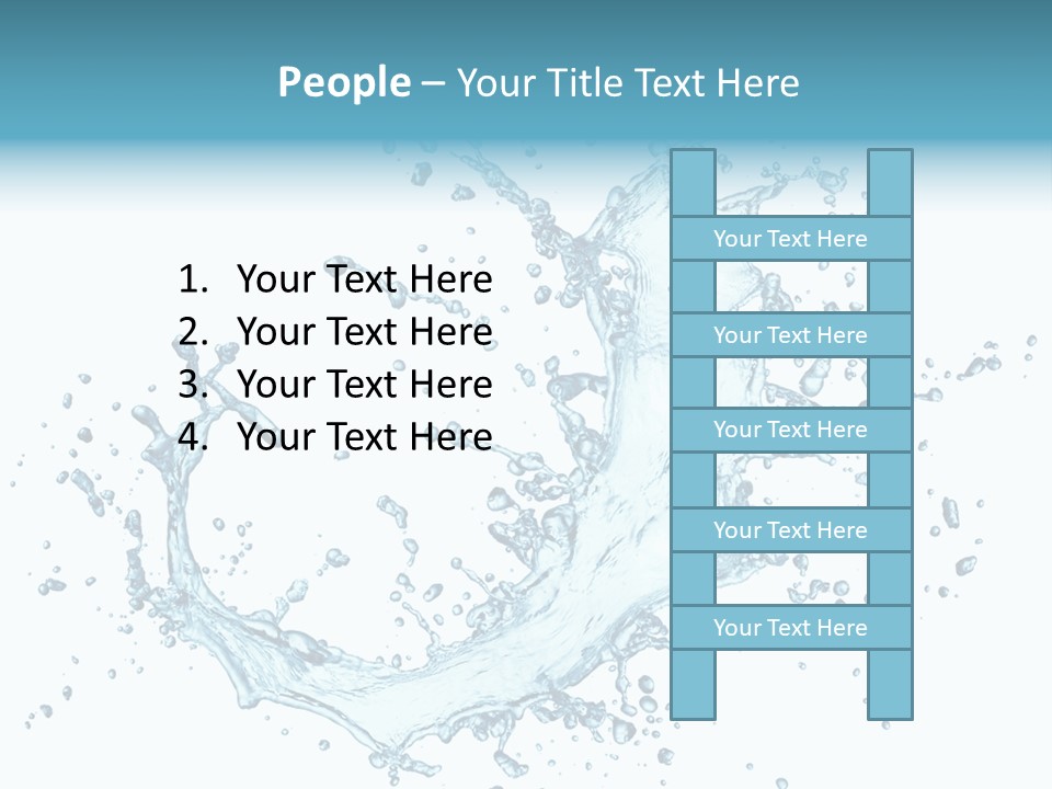 Clean Wet Ripple PowerPoint Template
