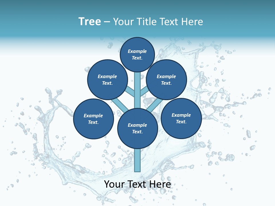Clean Wet Ripple PowerPoint Template