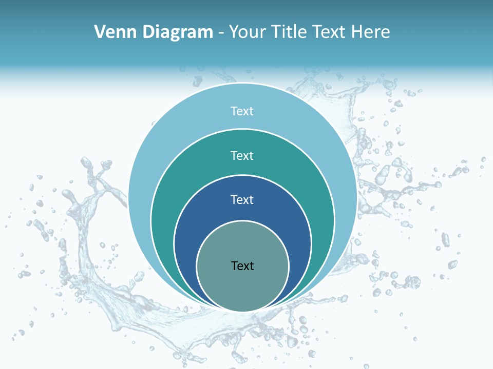 Clean Wet Ripple PowerPoint Template