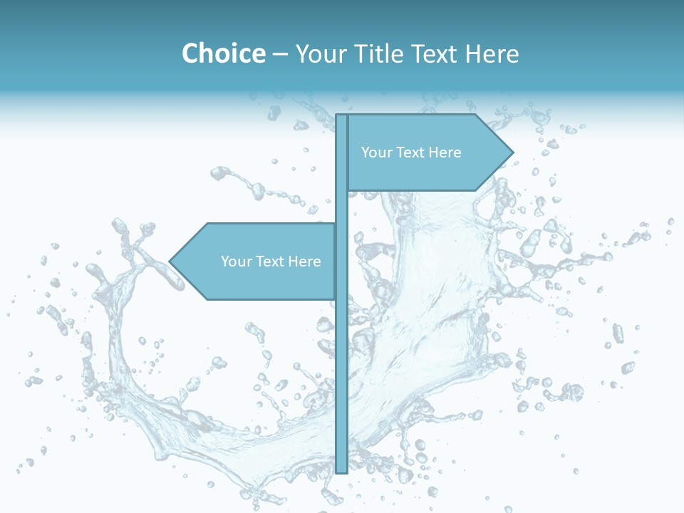 Clean Wet Ripple PowerPoint Template