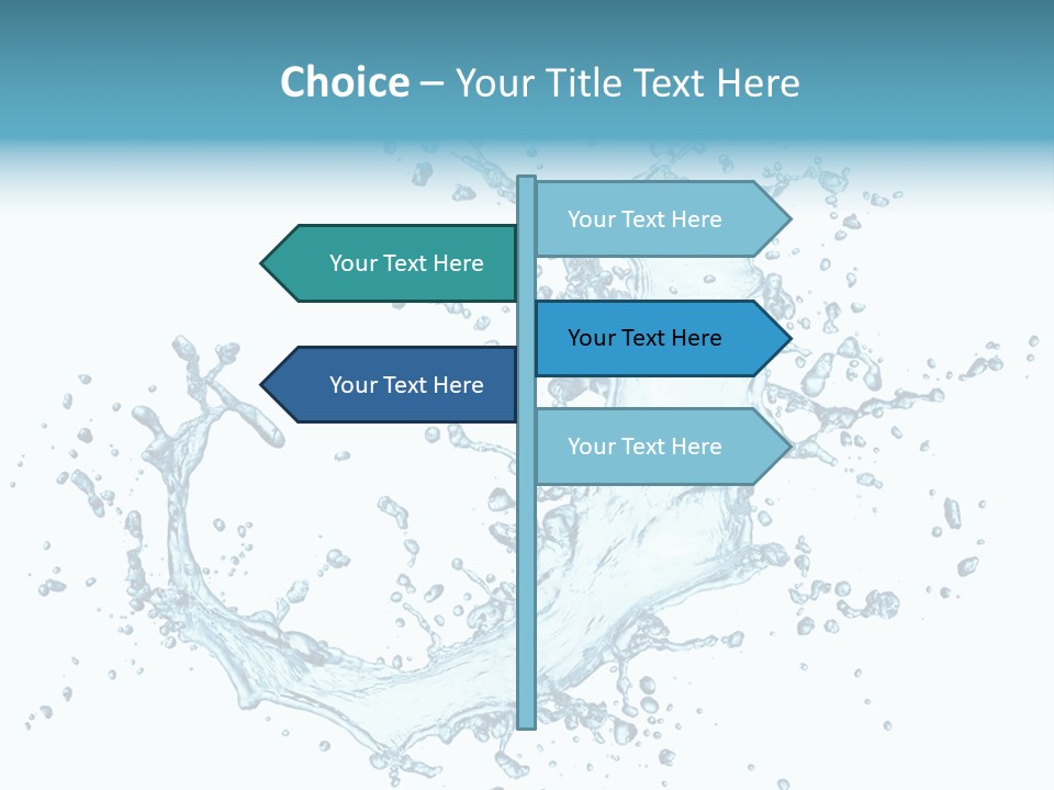 Clean Wet Ripple PowerPoint Template