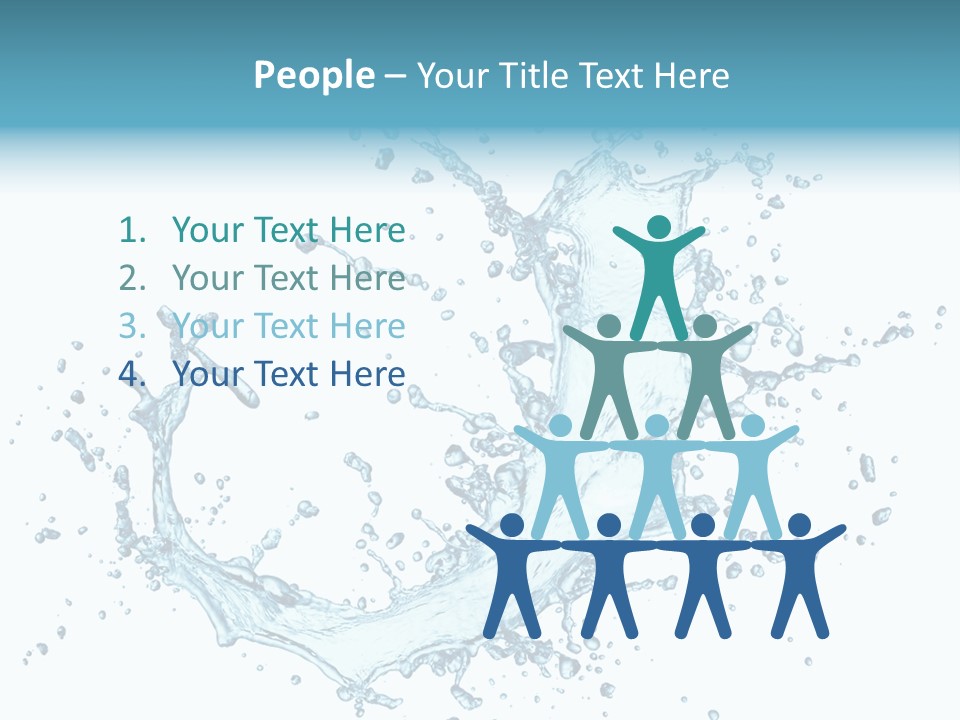 Clean Wet Ripple PowerPoint Template