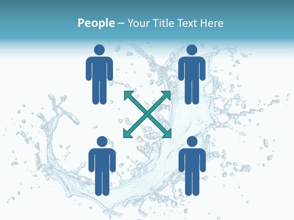 Clean Wet Ripple PowerPoint Template