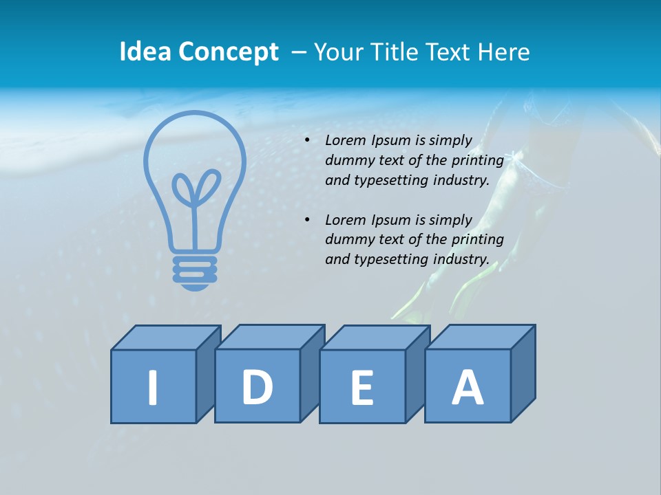 Wide Endangered Snorkeling PowerPoint Template