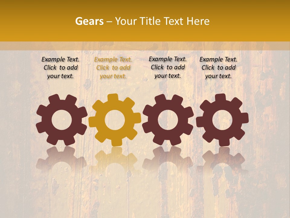 Metal Element Backdrop PowerPoint Template