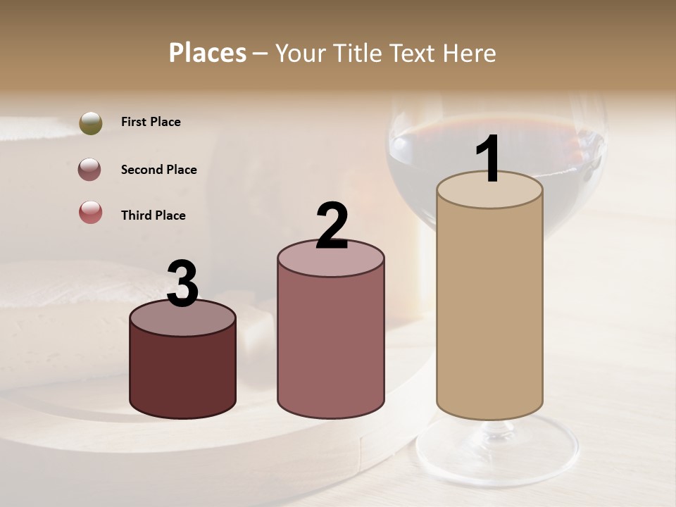 Cheeses Glass French PowerPoint Template