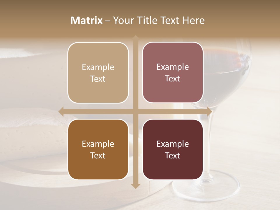 Cheeses Glass French PowerPoint Template