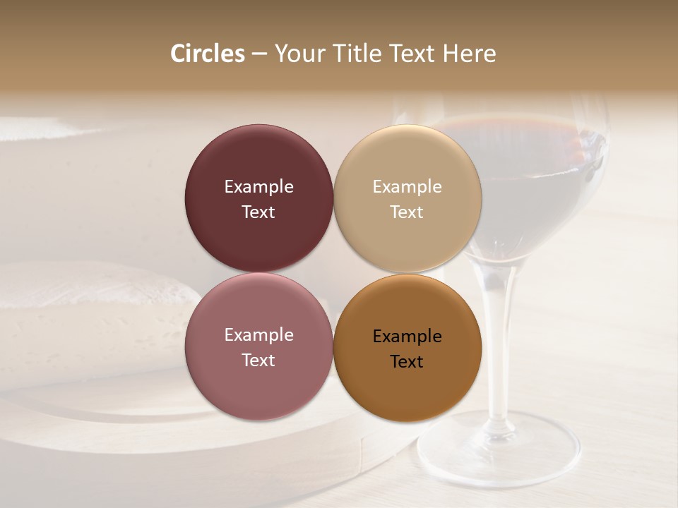 Cheeses Glass French PowerPoint Template