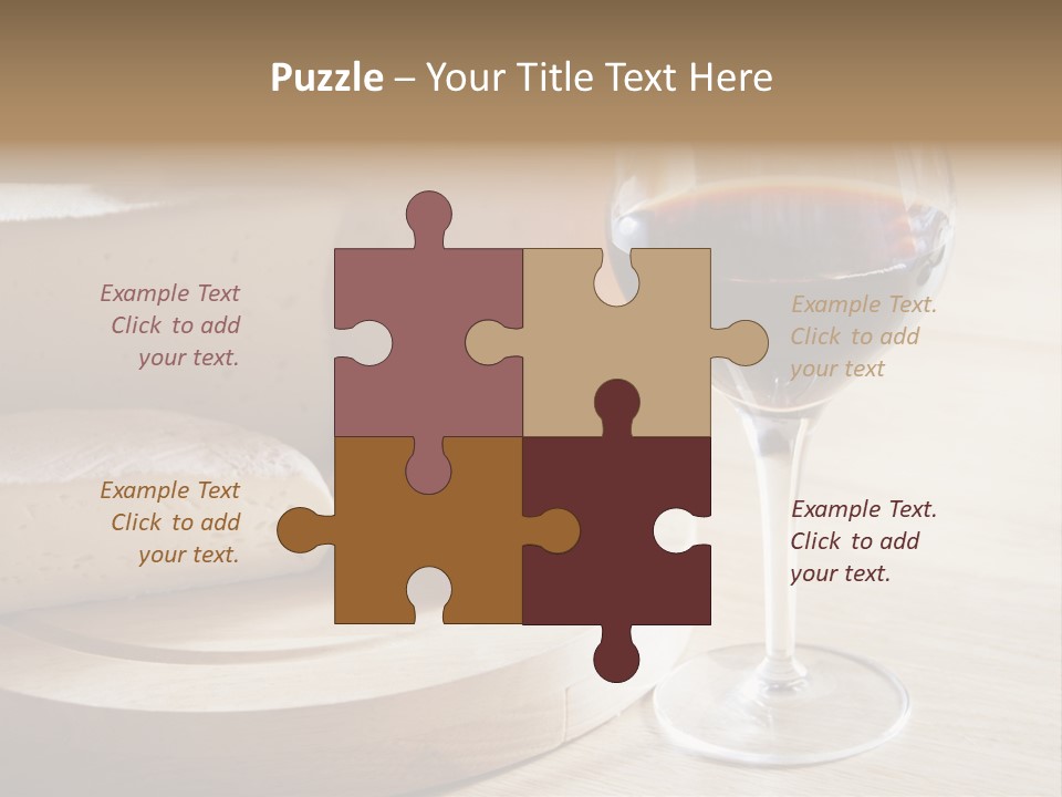 Cheeses Glass French PowerPoint Template