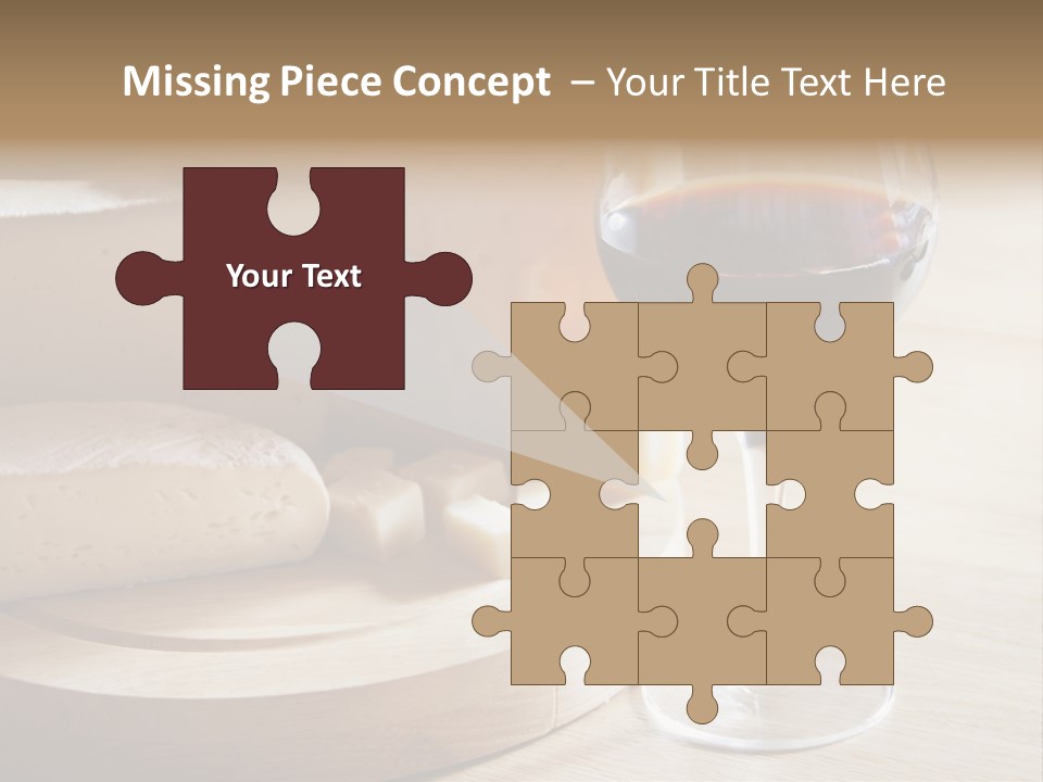 Cheeses Glass French PowerPoint Template