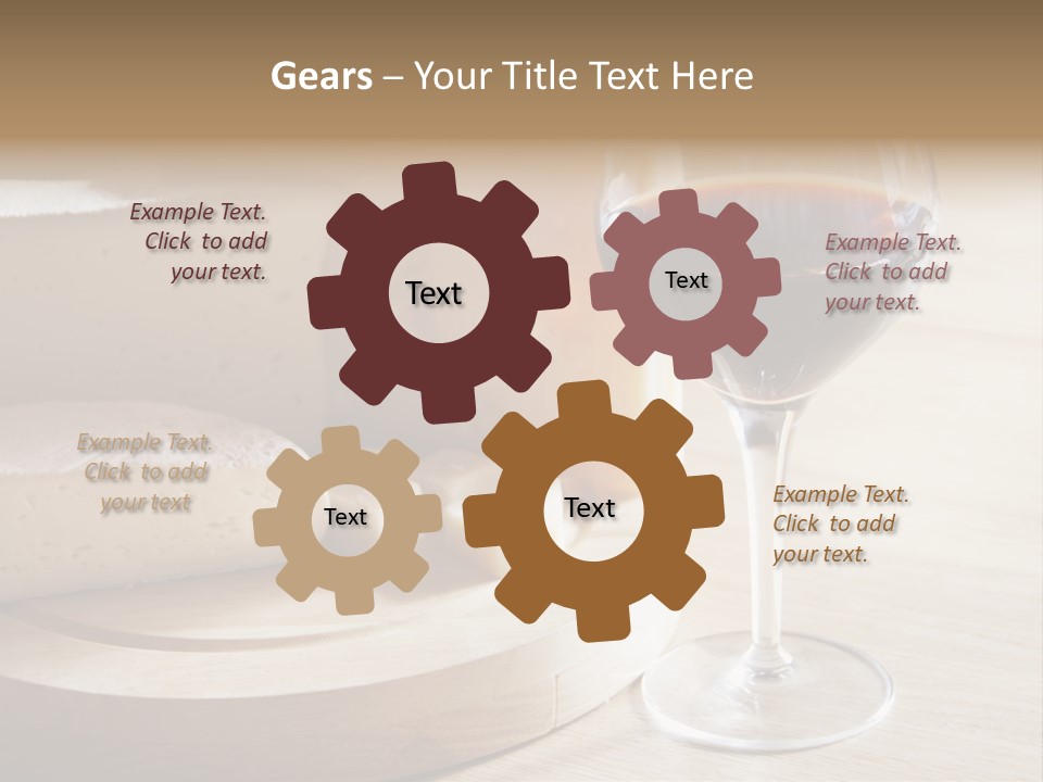 Cheeses Glass French PowerPoint Template