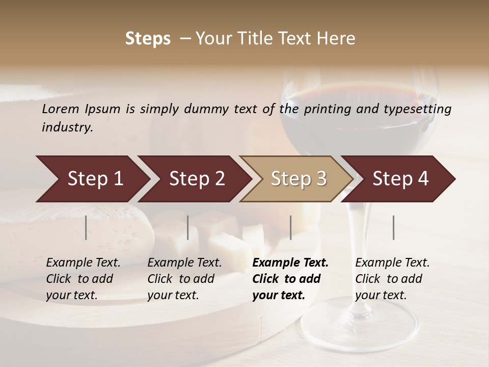 Cheeses Glass French PowerPoint Template