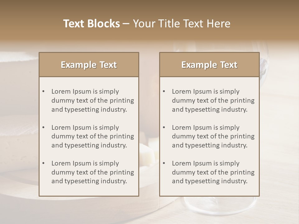 Cheeses Glass French PowerPoint Template