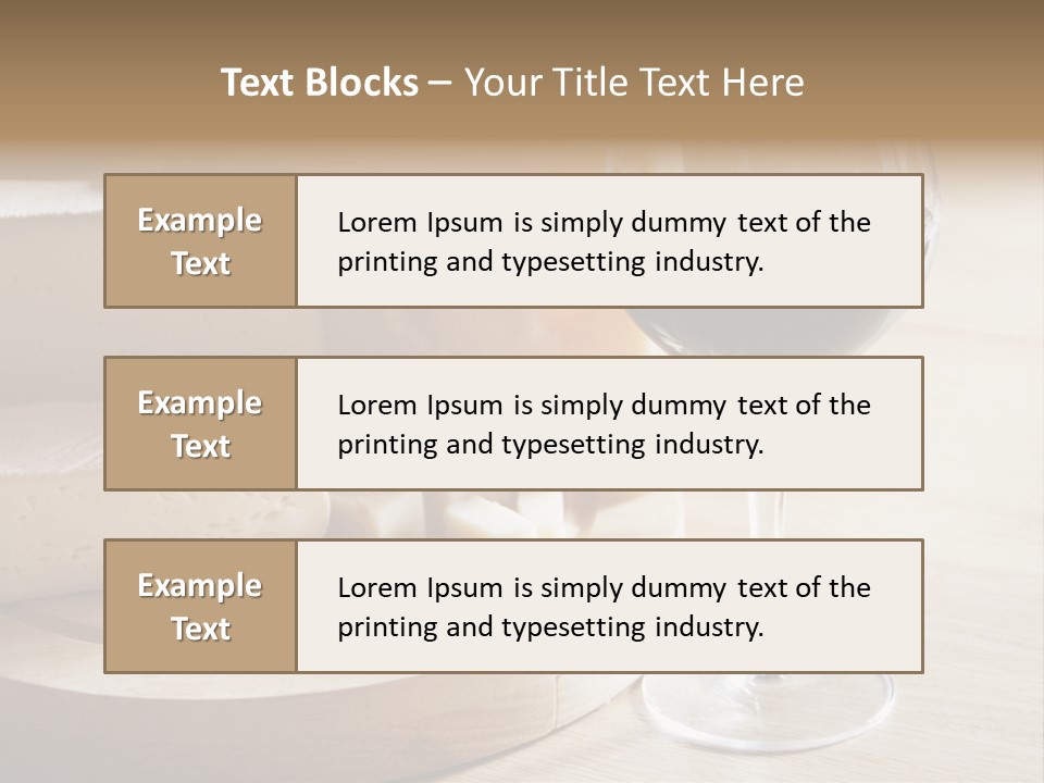 Cheeses Glass French PowerPoint Template