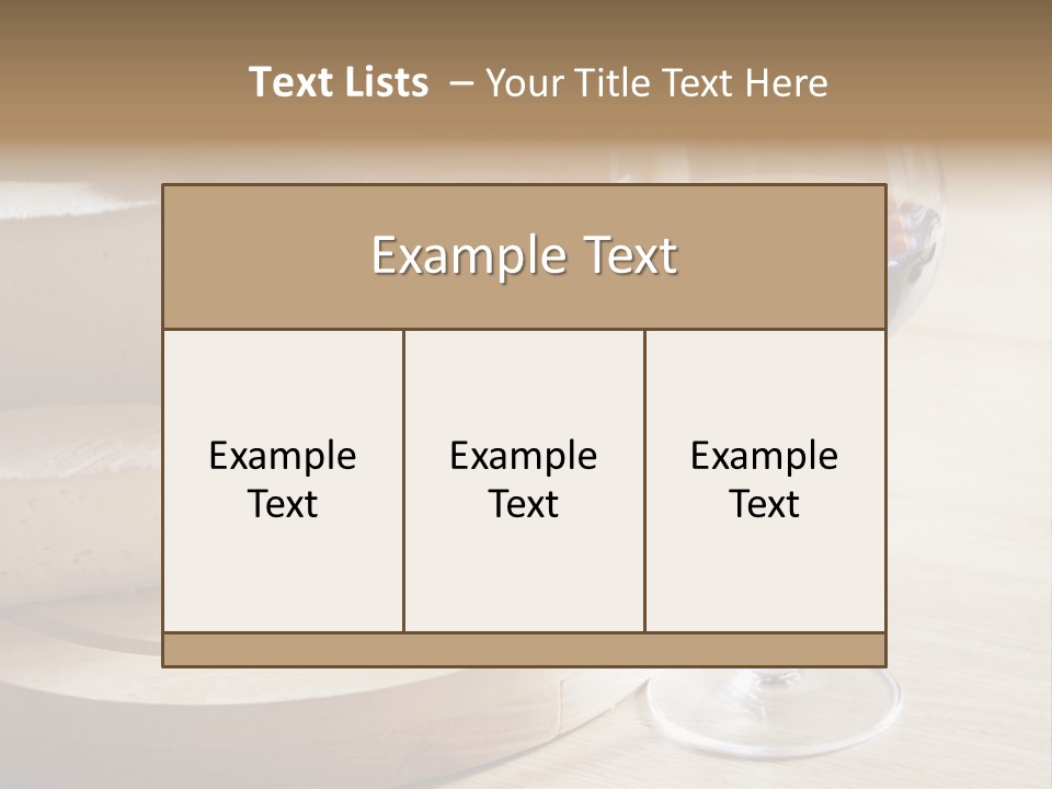 Cheeses Glass French PowerPoint Template