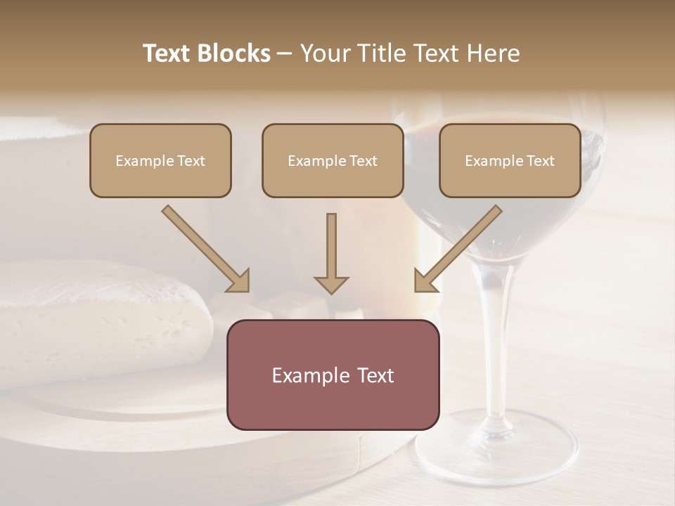 Cheeses Glass French PowerPoint Template