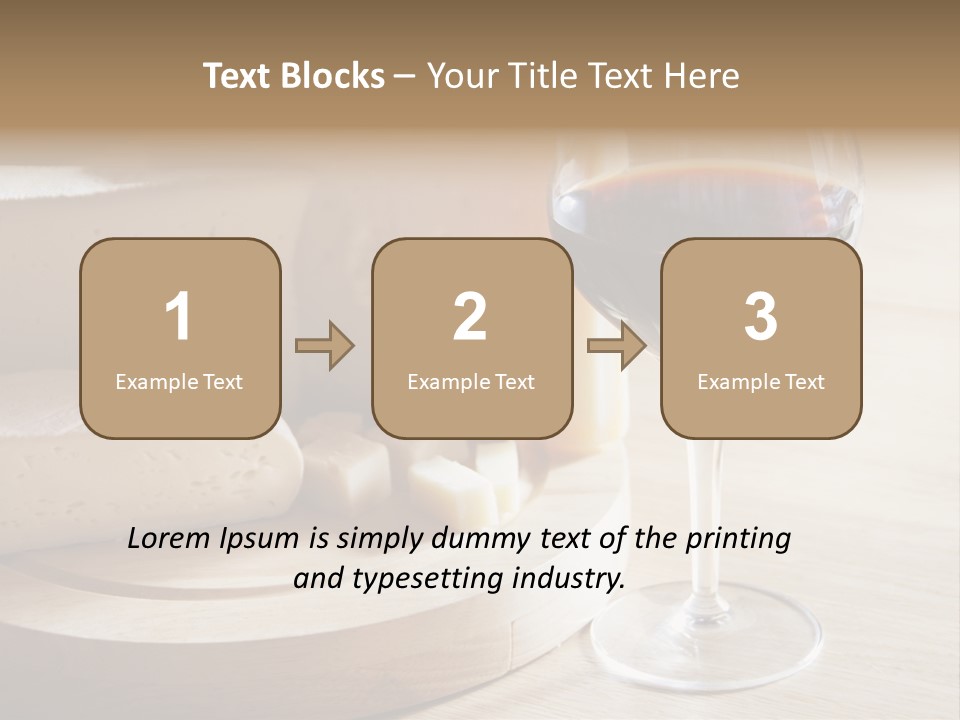 Cheeses Glass French PowerPoint Template