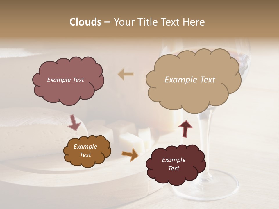 Cheeses Glass French PowerPoint Template