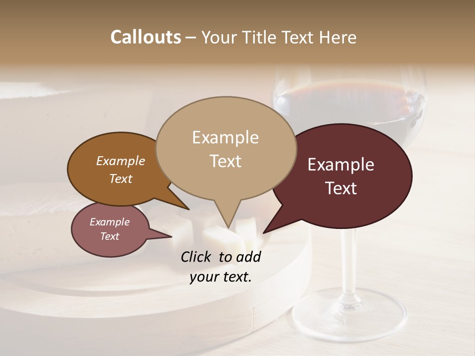 Cheeses Glass French PowerPoint Template