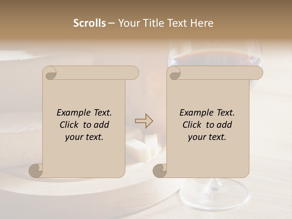 Cheeses Glass French PowerPoint Template
