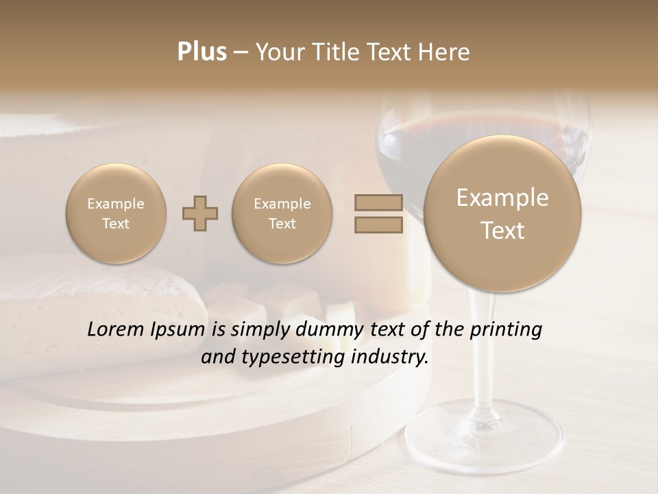 Cheeses Glass French PowerPoint Template