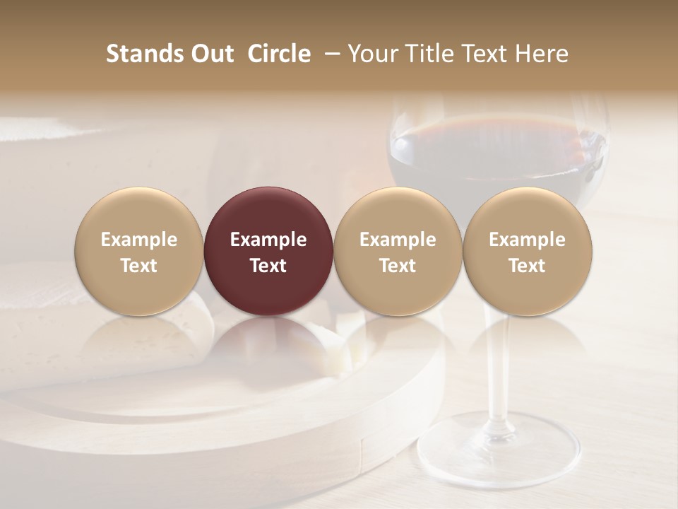 Cheeses Glass French PowerPoint Template