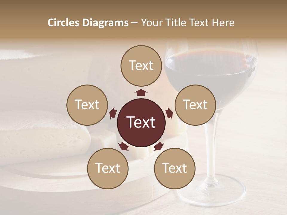 Cheeses Glass French PowerPoint Template