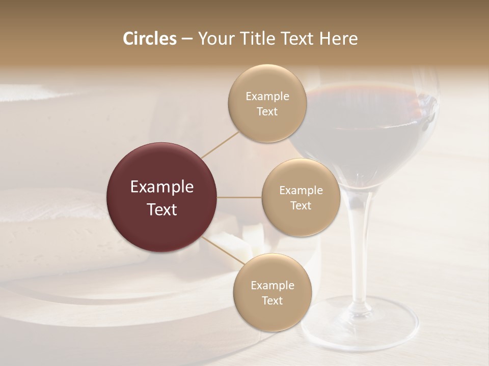 Cheeses Glass French PowerPoint Template