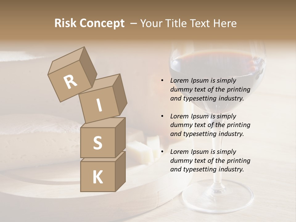 Cheeses Glass French PowerPoint Template