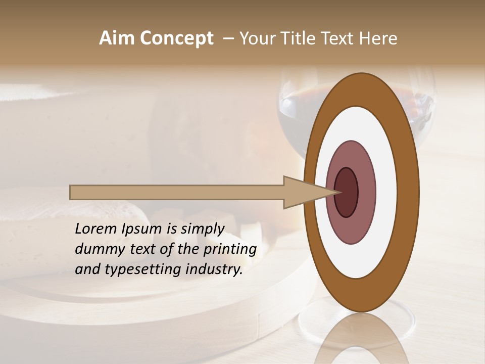 Cheeses Glass French PowerPoint Template