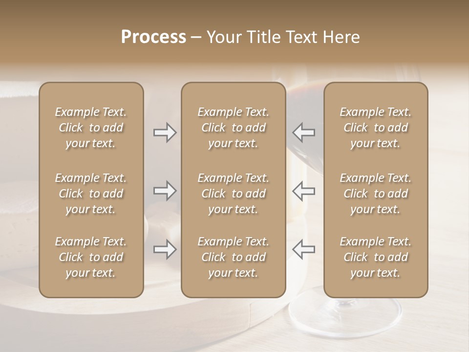 Cheeses Glass French PowerPoint Template