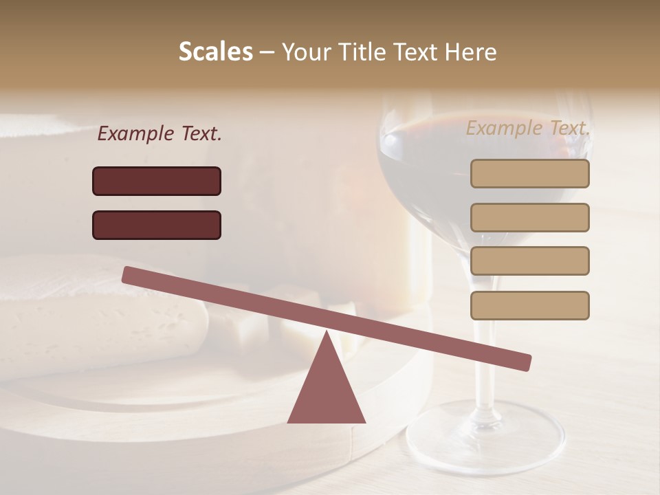 Cheeses Glass French PowerPoint Template