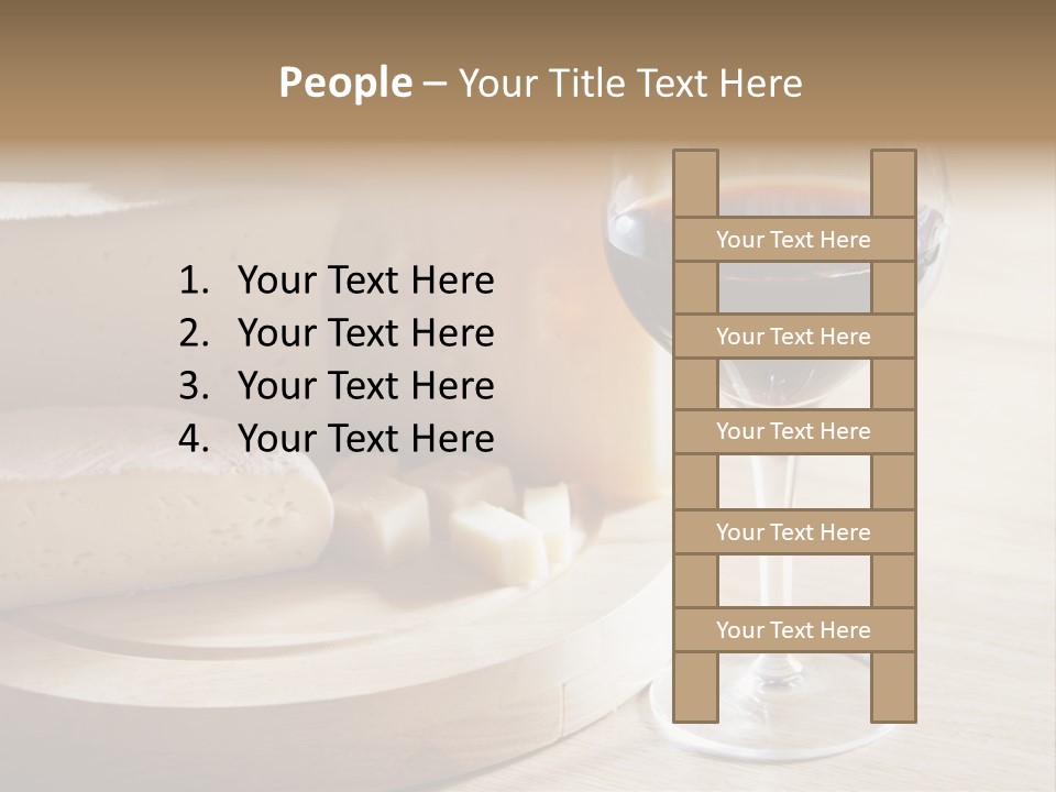Cheeses Glass French PowerPoint Template