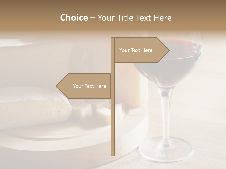 Cheeses Glass French PowerPoint Template