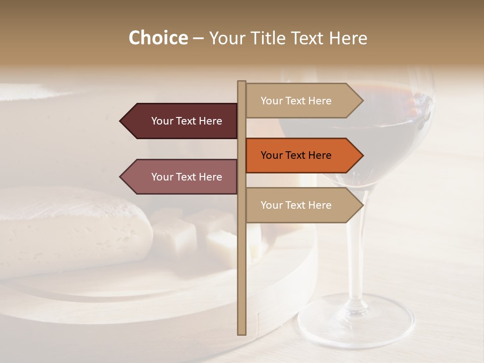 Cheeses Glass French PowerPoint Template