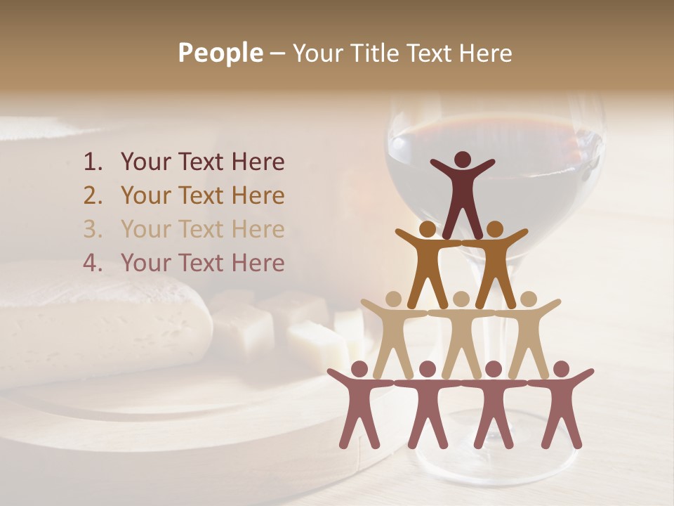 Cheeses Glass French PowerPoint Template