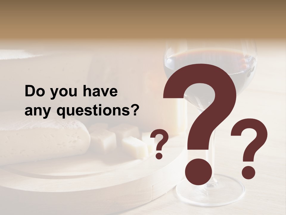 Cheeses Glass French PowerPoint Template