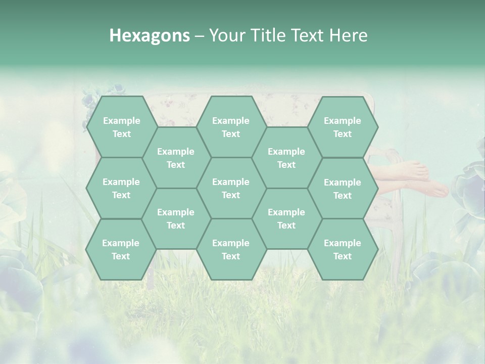 Glamour Flower Girl PowerPoint Template