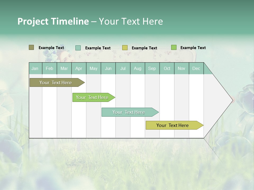 Glamour Flower Girl PowerPoint Template