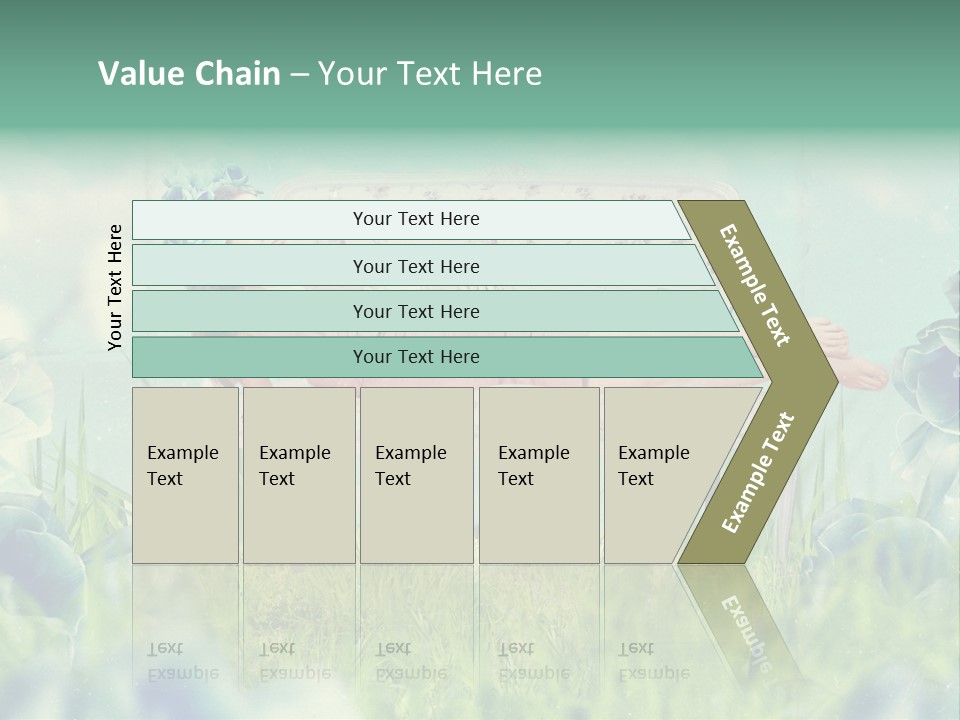 Glamour Flower Girl PowerPoint Template