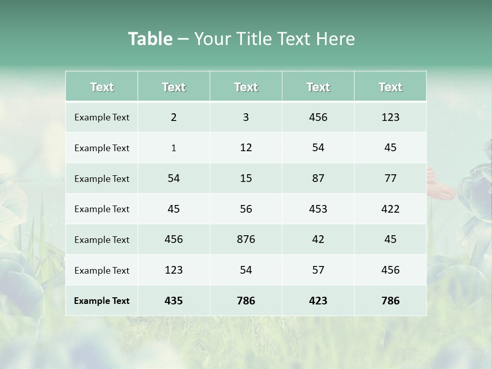 Glamour Flower Girl PowerPoint Template