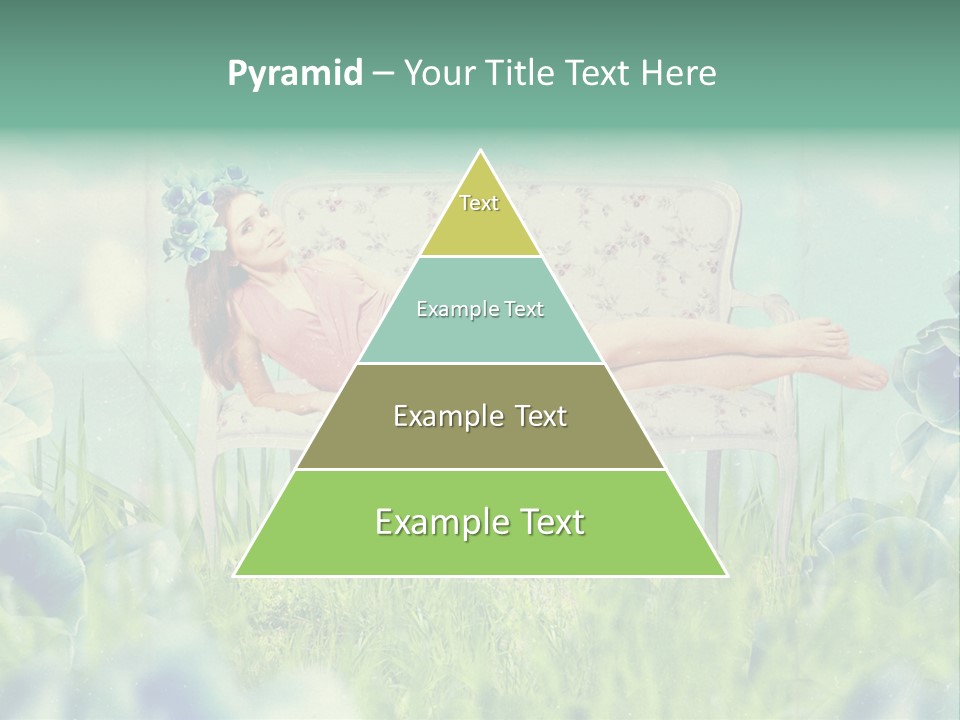 Glamour Flower Girl PowerPoint Template