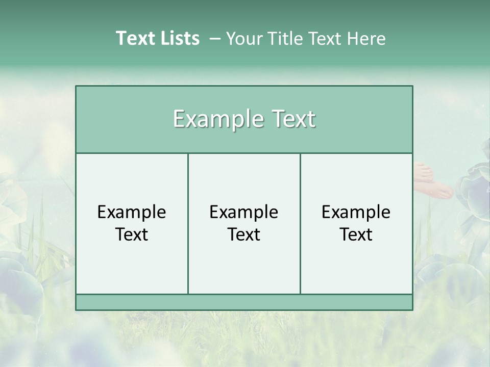 Glamour Flower Girl PowerPoint Template